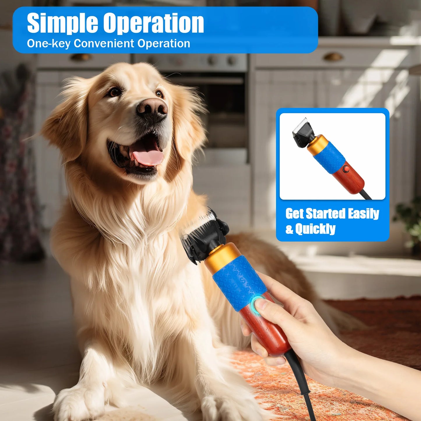 Electric Animal Fur Shears for Sheep Goat Dogs and Rabbits Grooming Clipper