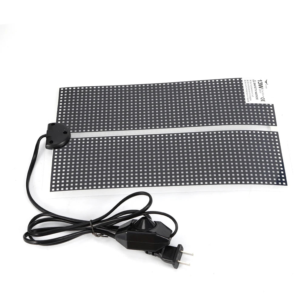 Loyalheartdy 8 Grid Reptile Enclosure Cage Gecko Lizard Pet Snake Terrarium Fish Tank Breeding Box with Heating Pad - The Paw Tech