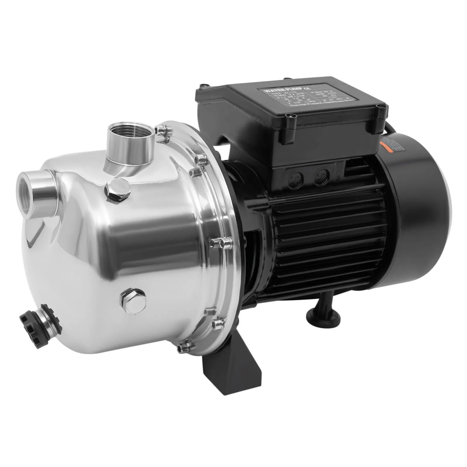 Solar Water Pump with 1100W Motor, 1200GPH Flow Rate, Low Noise, Cast Iron and Stainless Steel Build - The Paw Tech