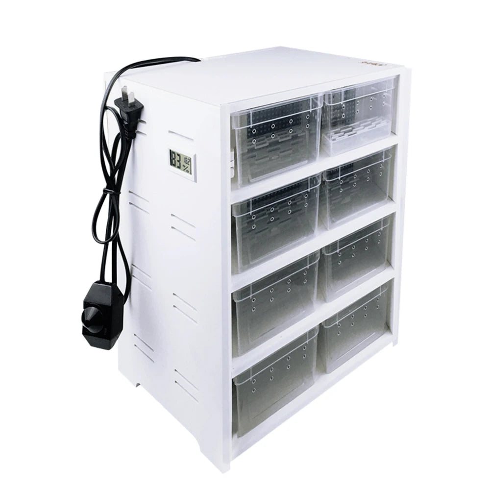 Loyalheartdy 8 Grid Reptile Enclosure Cage Gecko Lizard Pet Snake Terrarium Fish Tank Breeding Box with Heating Pad - The Paw Tech