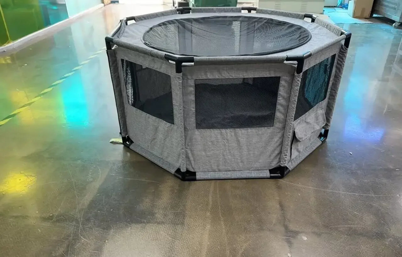 Dog Playpen, Cat Dog Crate Portable Pet Exercise Cage Kennel House Puppy Playpen Animal Playpen Indoor/Outdoor, Water-Resistant - The Paw Tech