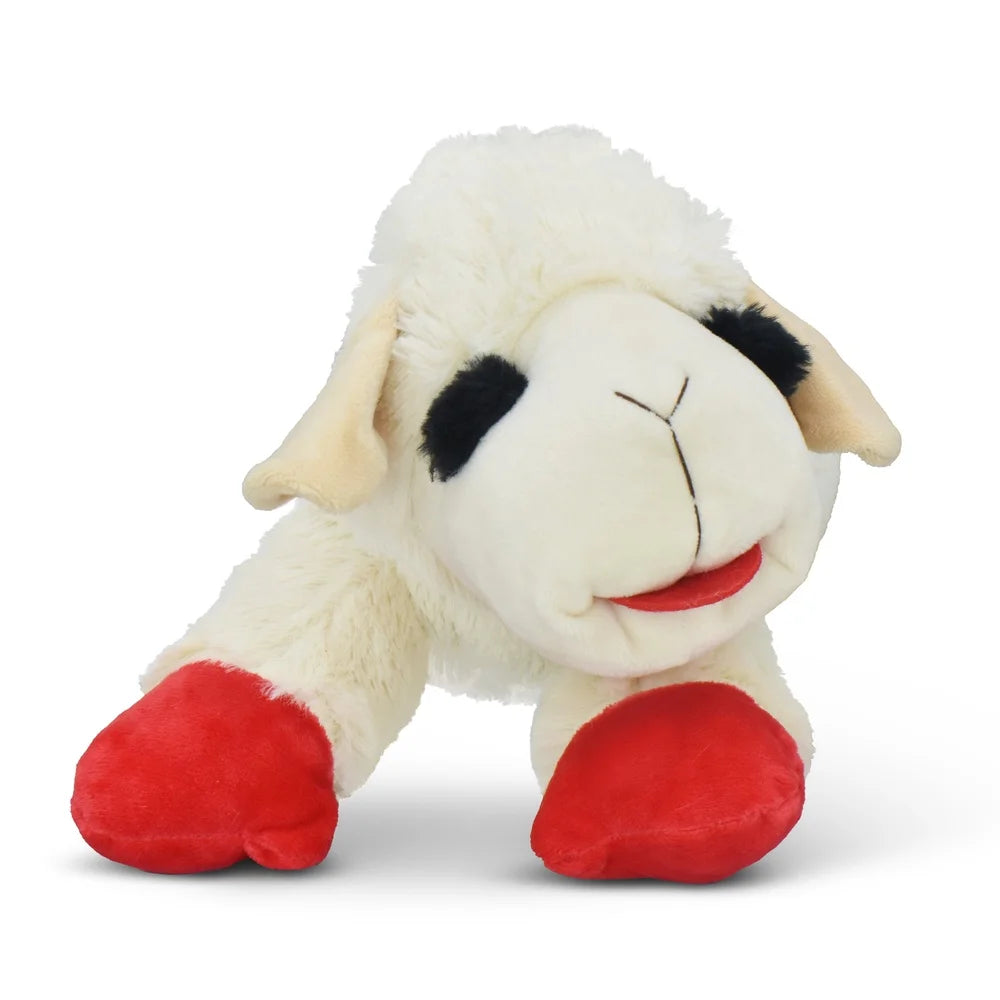 Jumbo Lamb Chop Plush Dog Toy with Squeaker 18 inches Super Soft Cuddly Dog Toy Toss Fetch Play Ideal All Dog Sizes