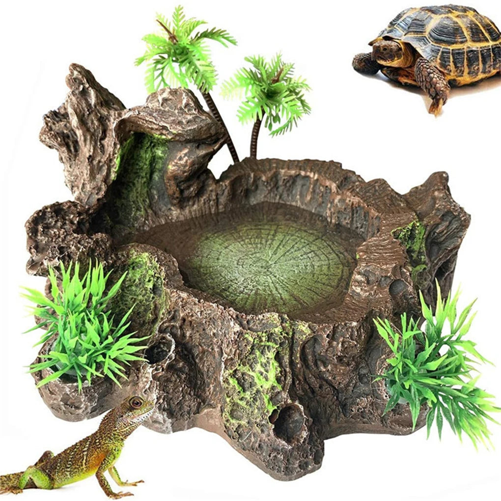 Sturdy And Reliable Reptile Feeder Bowl For Feeding Sessions Easy To Clean Reptile Food Water Dish - The Paw Tech