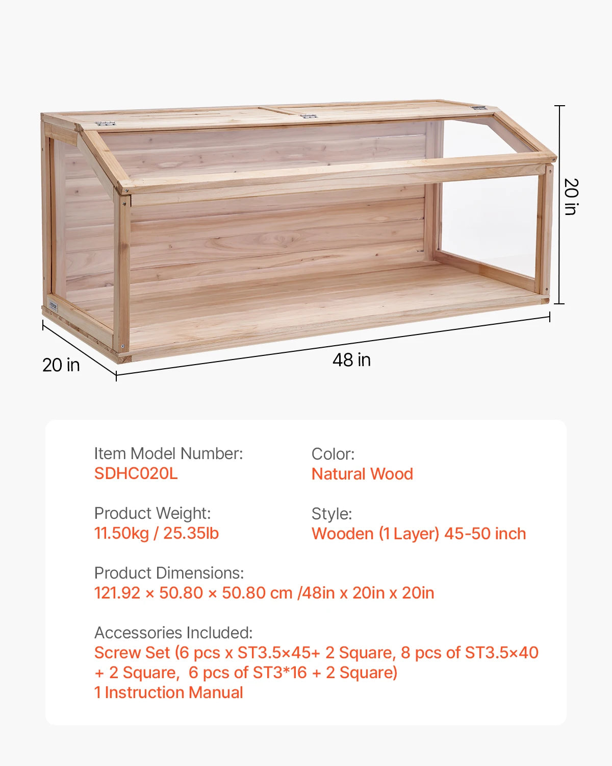 VEVOR Wooden Hamster Cage 270° Viewing Hamster Habitat Hamster Cages with Openable Top Ventilated Animal Cage for Gerbils Mice