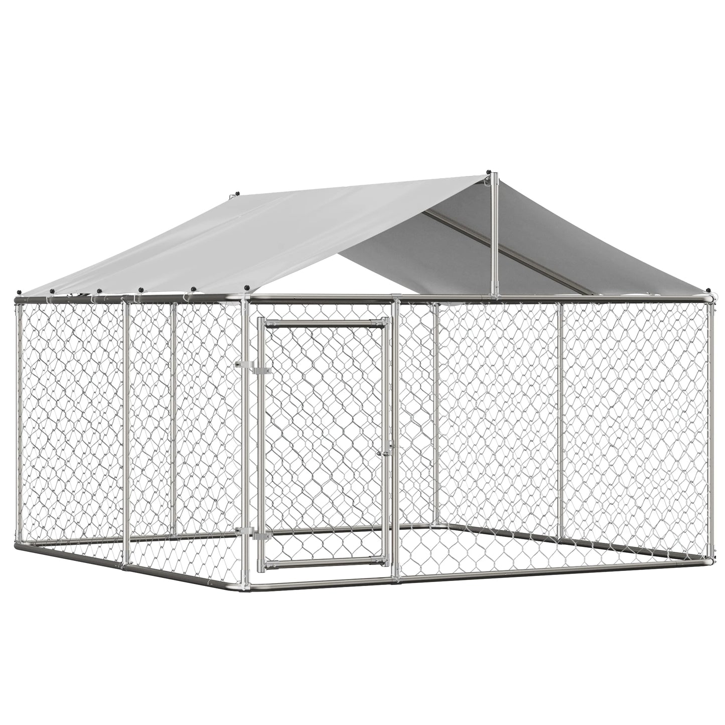 7.5x7.5 Feet Outdoor Dog Kennel Large Heavy Duty Shade Dog Pen Playpen Pet Dog Run Enclosure