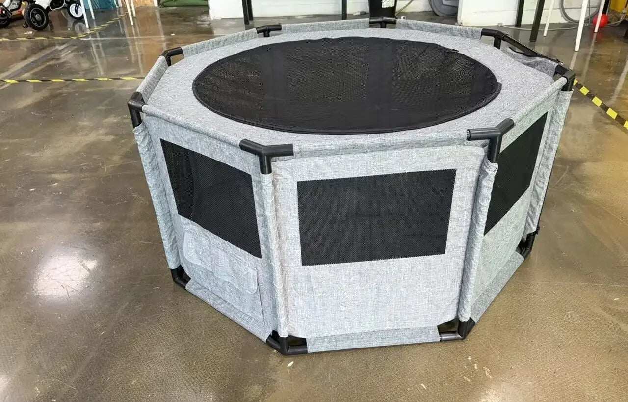 Dog Playpen, Cat Dog Crate Portable Pet Exercise Cage Kennel House Puppy Playpen Animal Playpen Indoor/Outdoor, Water-Resistant - The Paw Tech