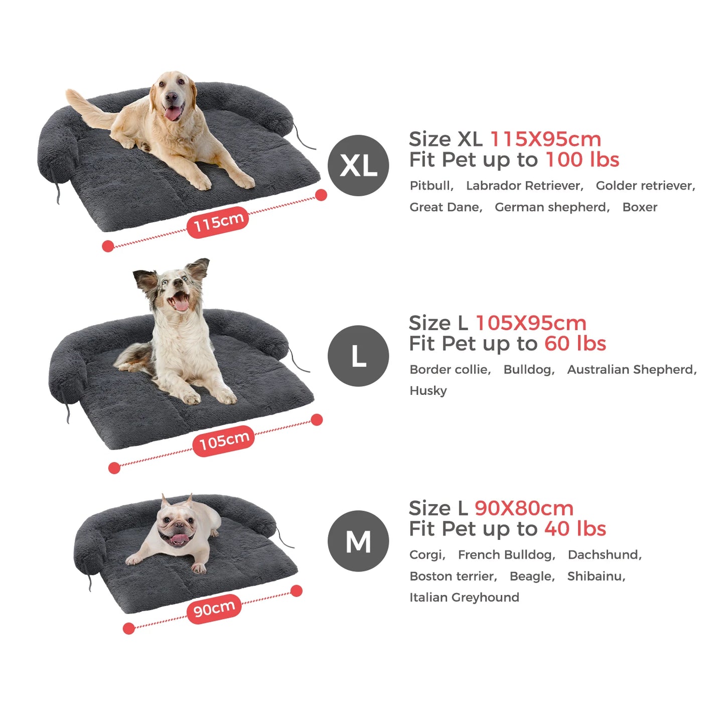 Fluffy Dog Bed Mat Portable Dog House Winter Warm Pet Blanket Washable Soft Coral Fleece Sleeping Pad for Dogs and Cats