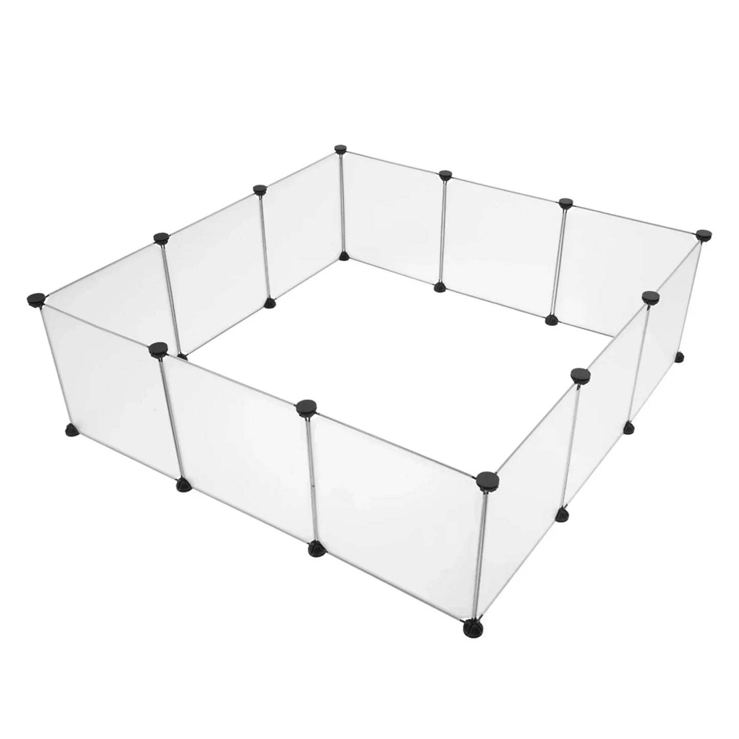 Pet Playpen, Portable Large Plastic Yard Fence Small Animals, Puppy Kennel Crate Fence Tent - The Paw Tech