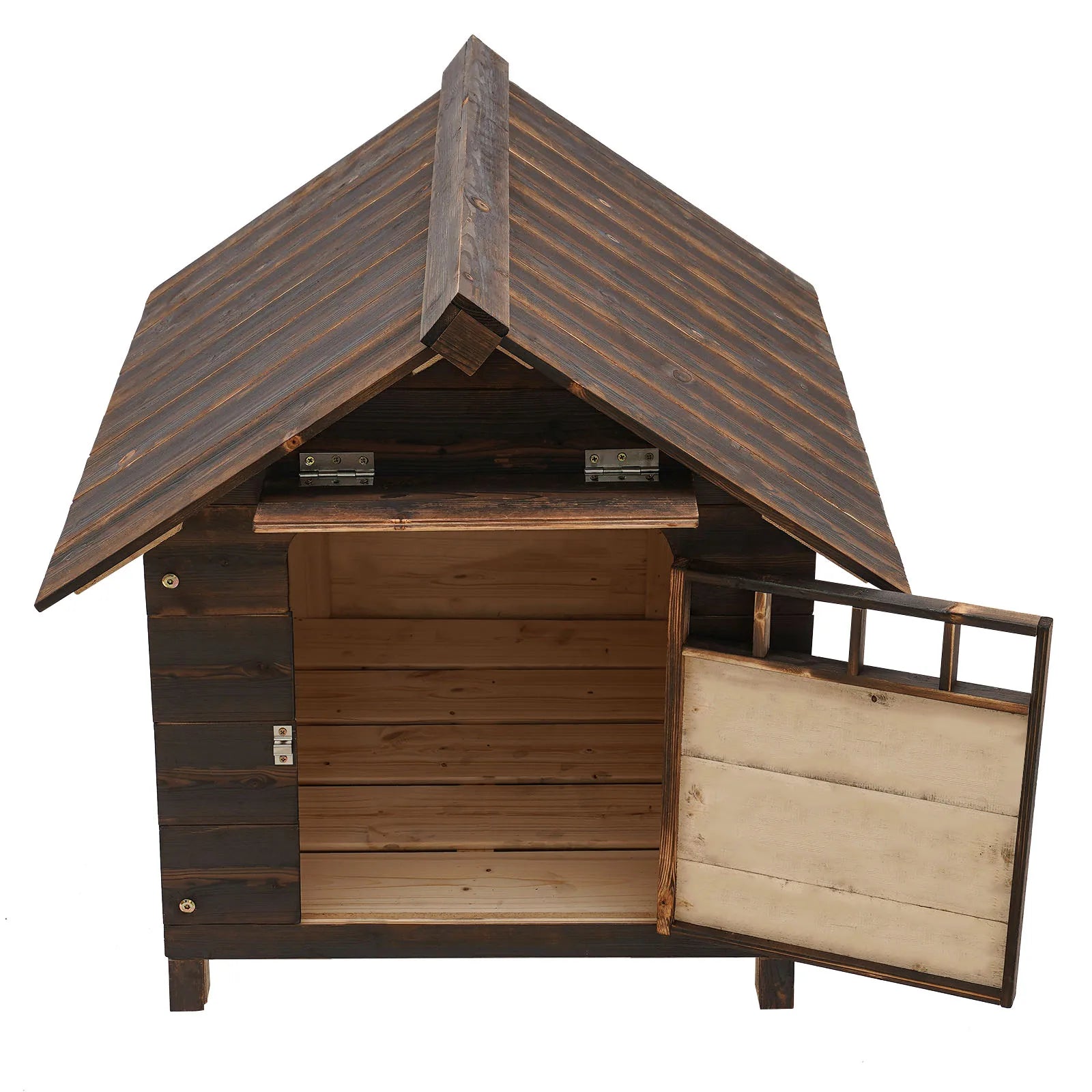 Dog House with Window and Door Easy to Install Water Resistant Pet House for Indoor and Outdoor Use - The Paw Tech