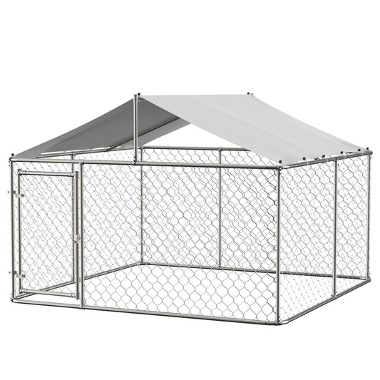 7.5x7.5 Feet Outdoor Dog Kennel Large Heavy Duty Shade Dog Pen Playpen Pet Dog Run Enclosure