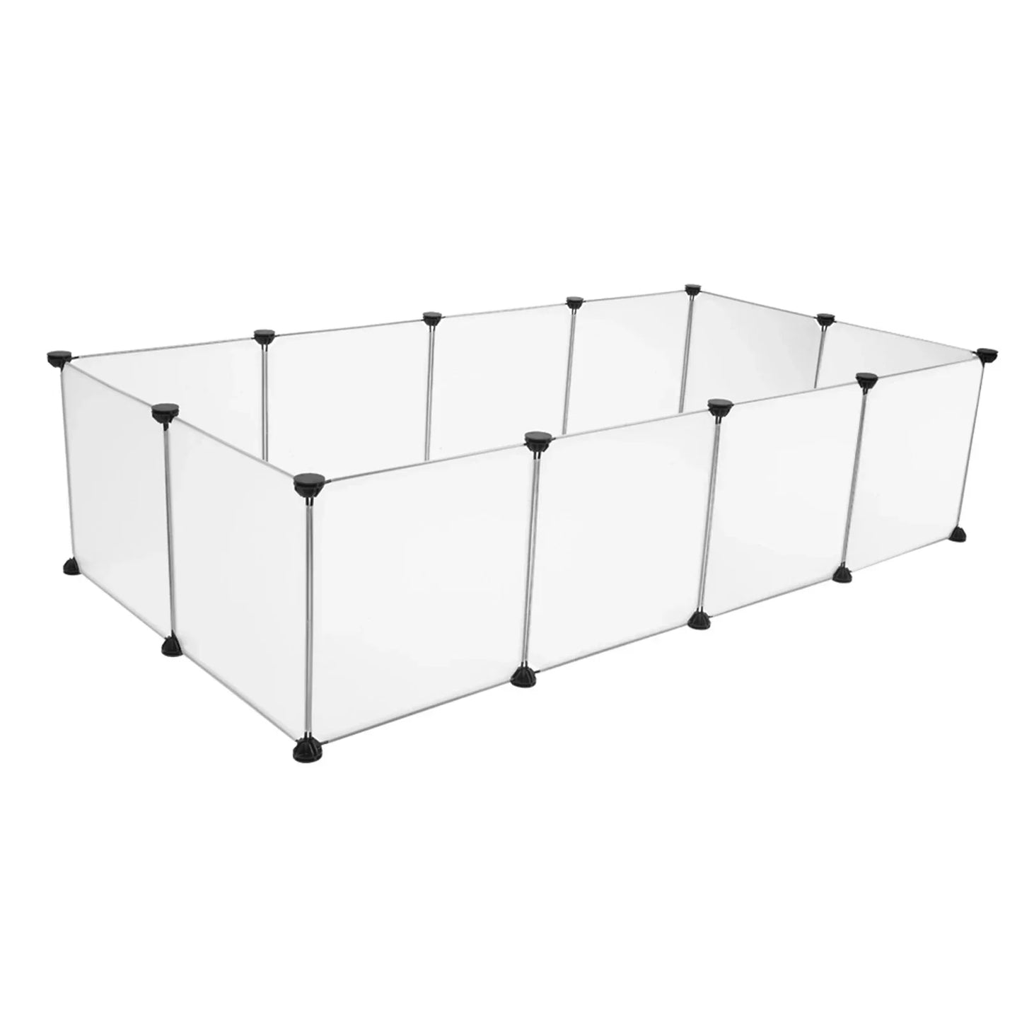 Pet Playpen, Portable Large Plastic Yard Fence Small Animals, Puppy Kennel Crate Fence Tent - The Paw Tech