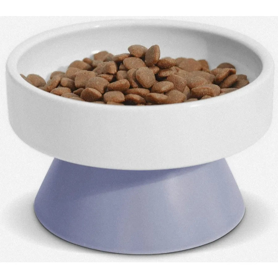 Cat Ceramic Raised Food Bowls Elevated Pet Dish Feeder Protect Pet's Spine for Dog Kitty Puppy Pets Bowl Tower Shaped Ceramic P - The Paw Tech