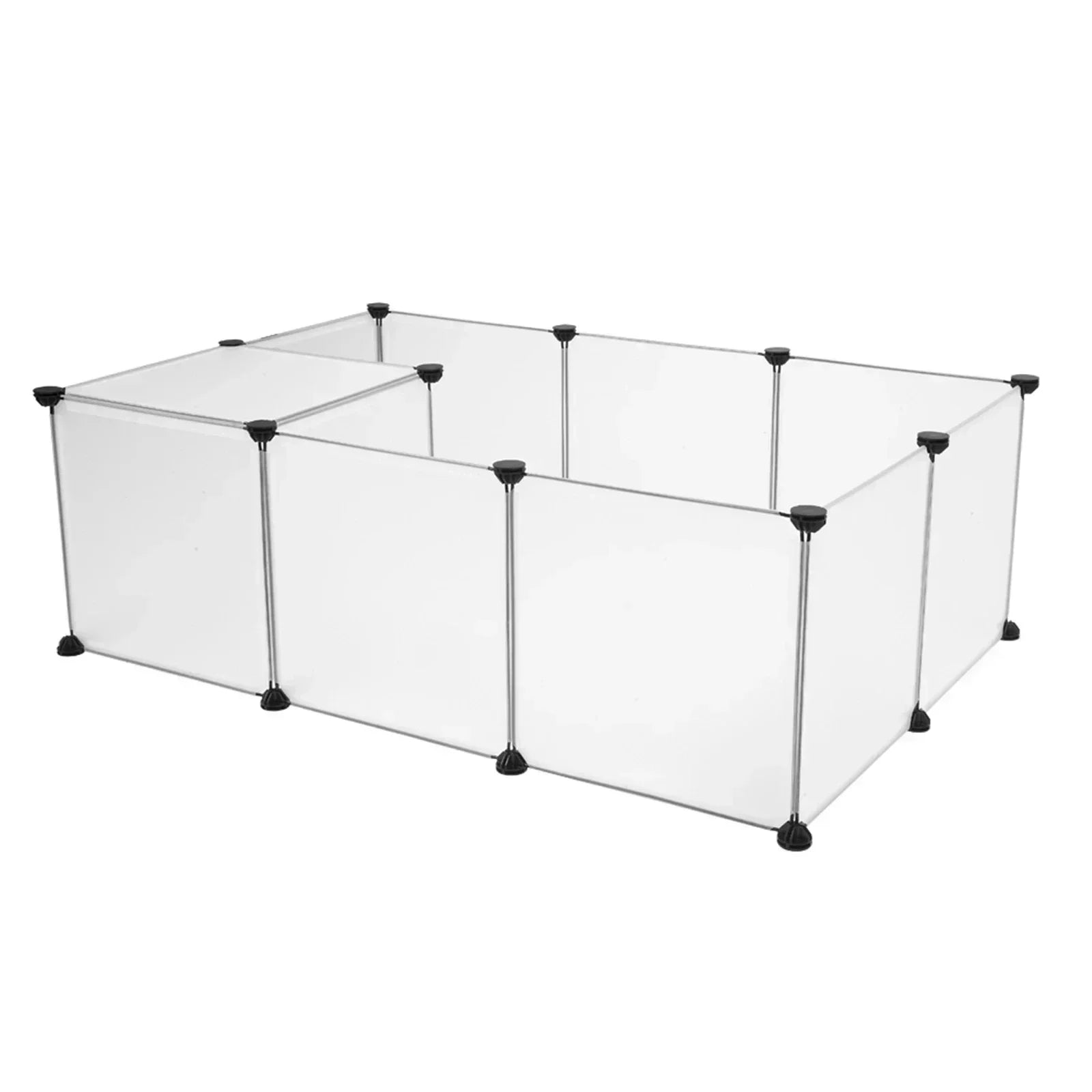 Pet Playpen, Portable Large Plastic Yard Fence Small Animals, Puppy Kennel Crate Fence Tent - The Paw Tech