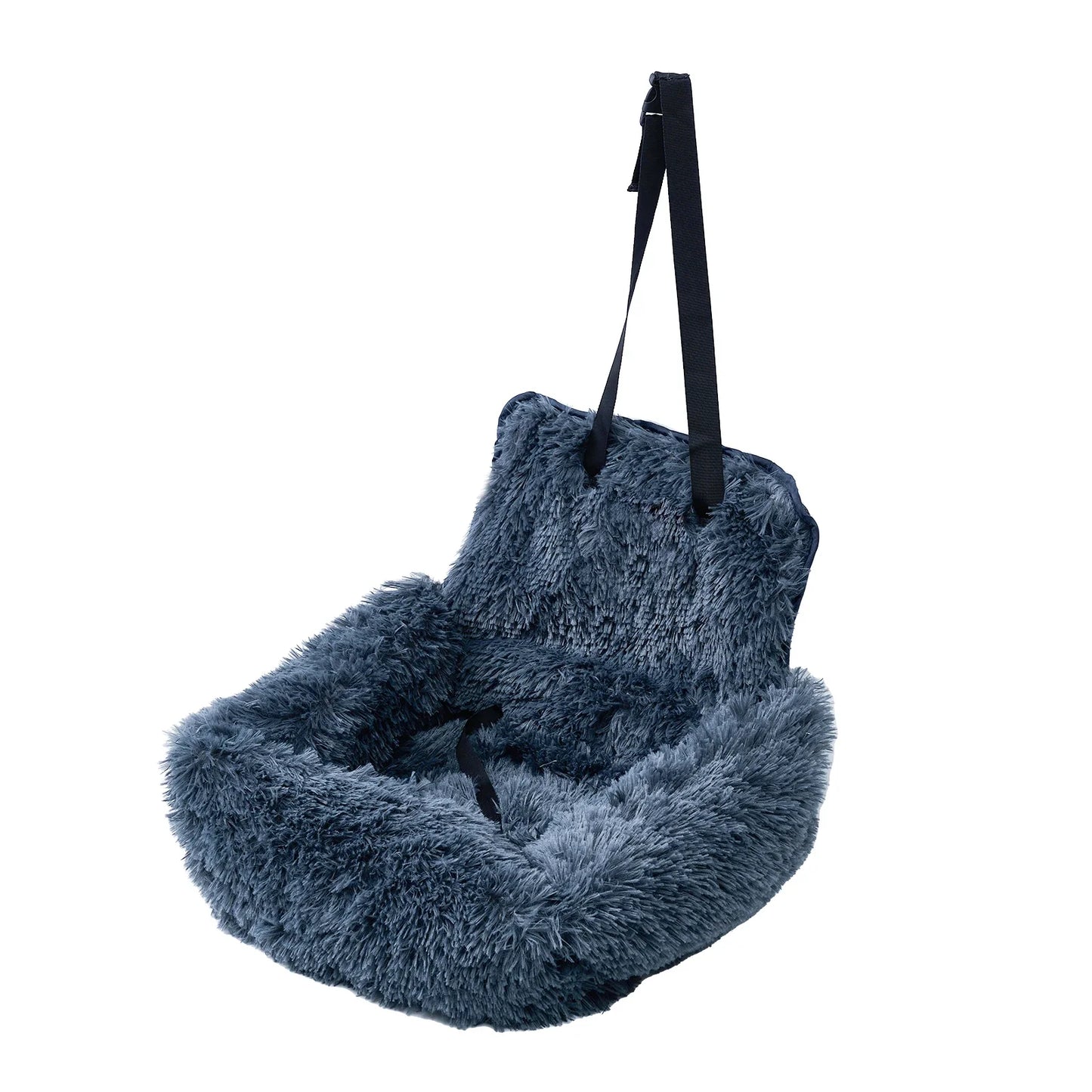 Dog Car Seat for Large Dogs Two Dogs Car Back Seats Travel Pet Booster Belt Washable Long Plush Safety Car Sofa Pet Supplies