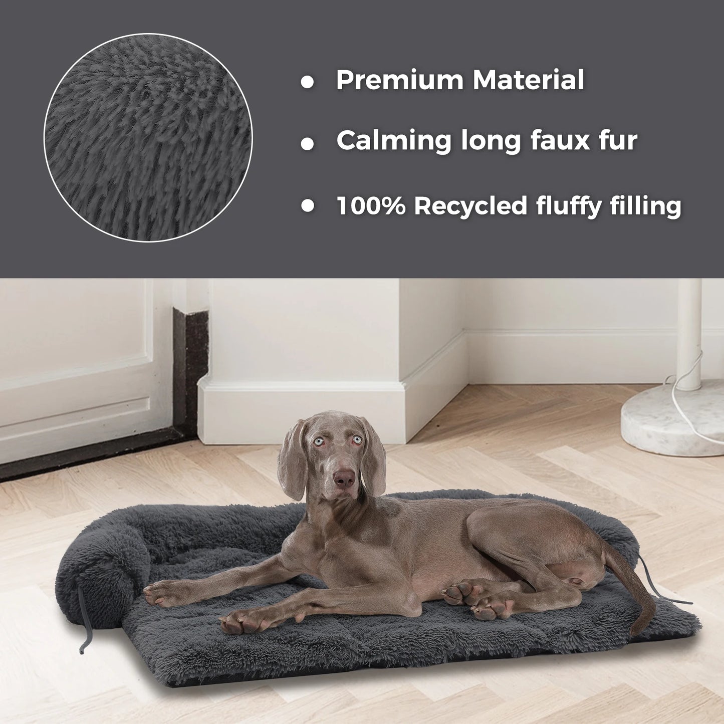 Fluffy Dog Bed Mat Portable Dog House Winter Warm Pet Blanket Washable Soft Coral Fleece Sleeping Pad for Dogs and Cats