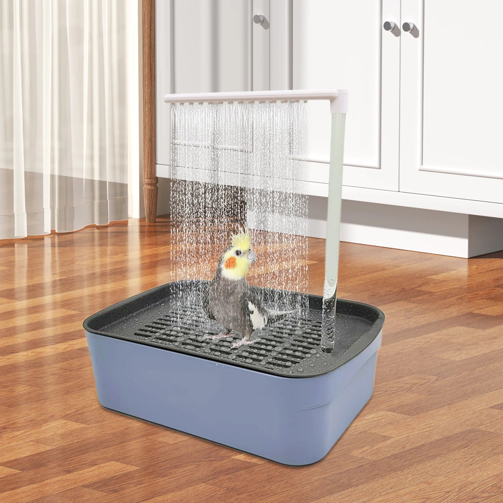Parrot Automatic Bathtub Bird Bath Circulating Water Shower Parrot Circulation Shower Pet Bird Bathtub Bird Cleaning Bath Tub - The Paw Tech