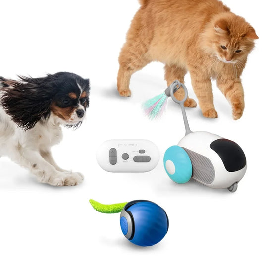1pc Interactive Automatic Cat Mice Car Toy and Cat Ball - The Paw Tech