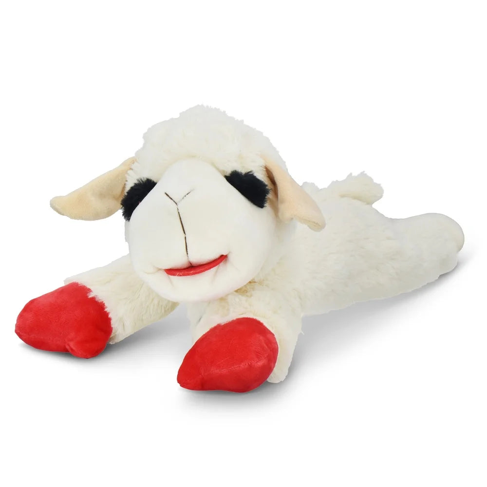 Jumbo Lamb Chop Plush Dog Toy with Squeaker 18 inches Super Soft Cuddly Dog Toy Toss Fetch Play Ideal All Dog Sizes
