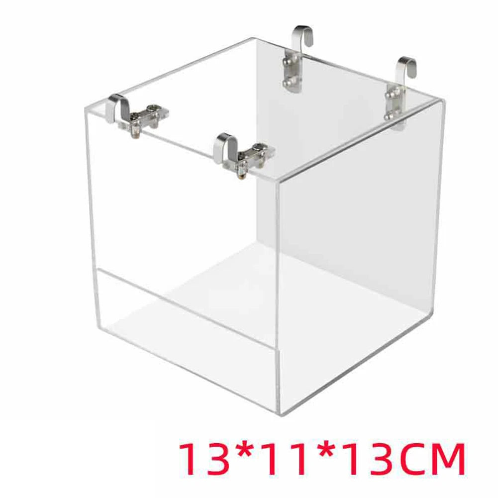 Transparent Acrylic Bird Bath Box Thickened Hanging Water Bath Tub Bird Supplies Shower Cage Accessory - The Paw Tech