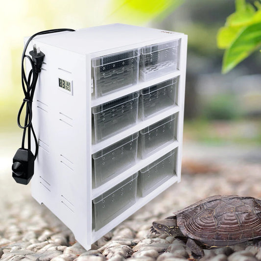Loyalheartdy 8 Grid Reptile Enclosure Cage Gecko Lizard Pet Snake Terrarium Fish Tank Breeding Box with Heating Pad - The Paw Tech
