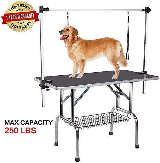 46in Professional Dog Grooming Table Heavy Duty Portable - The Paw Tech