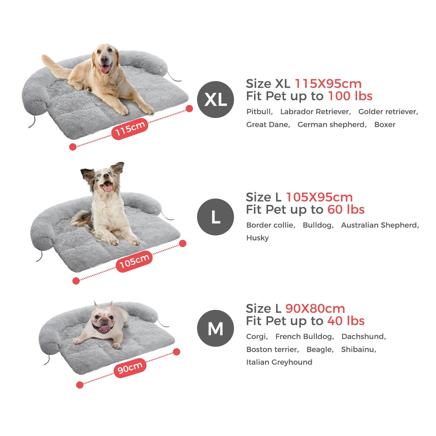 Fluffy Dog Bed Mat Portable Dog House Winter Warm Pet Blanket Washable Soft Coral Fleece Sleeping Pad for Dogs and Cats