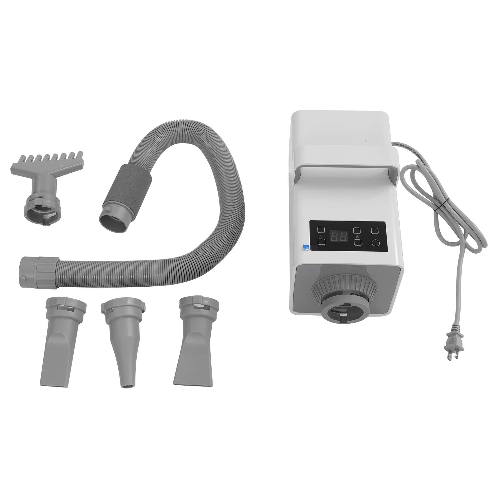 110V Puppy Blowing Grooming Dryer Pet Hair Drying Cats Dogs Fur Grooming Blow Dryer Adjustable LCD 2200W - The Paw Tech