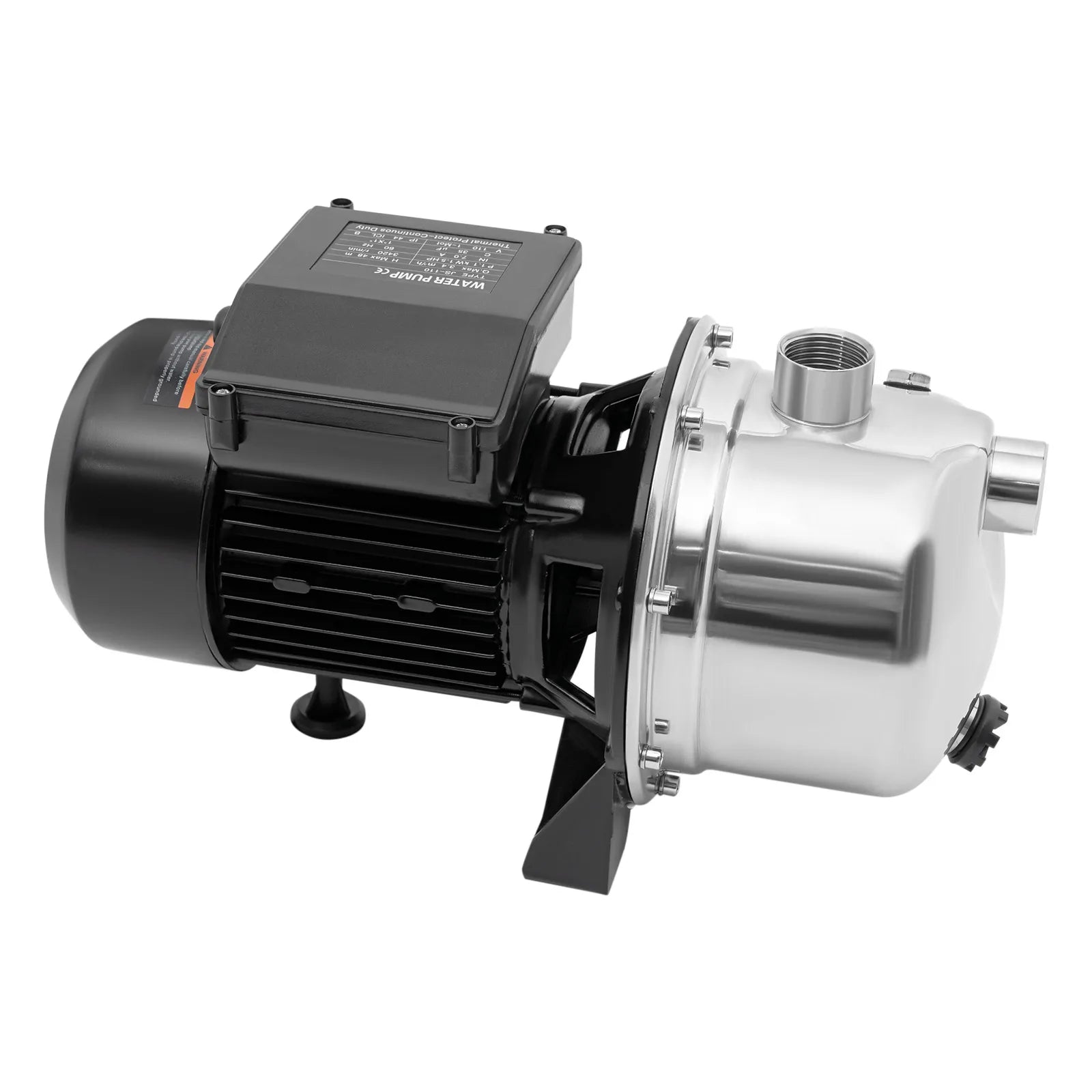Solar Water Pump with 1100W Motor, 1200GPH Flow Rate, Low Noise, Cast Iron and Stainless Steel Build - The Paw Tech